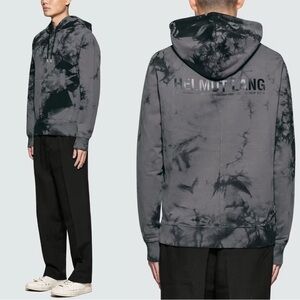 Men's Helmut Lang Tie Dye Logo Hoodie Autumn/Winter 2018 Collection